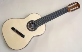 Eight-string Brahms Guitar made by Martin Woodhouse.