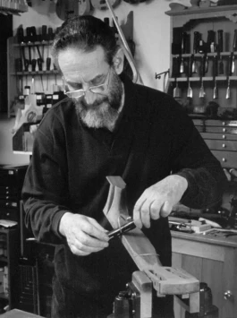 David Rubio in his Cambridge workshop.
