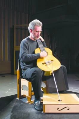 Paul Galbraith performing with an eight-string Brahms Guitar.